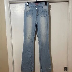 Light Blue Women's Jeans hot kiss  brand high-rise size 5